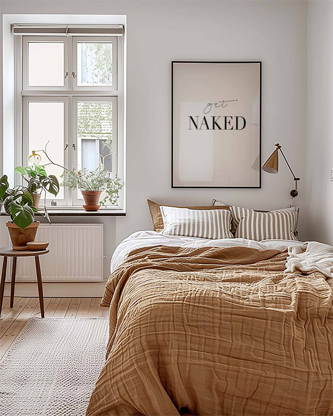 Get Naked Typografie Poster – Get Naked