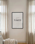 Get Naked Typografie Poster – Get Naked