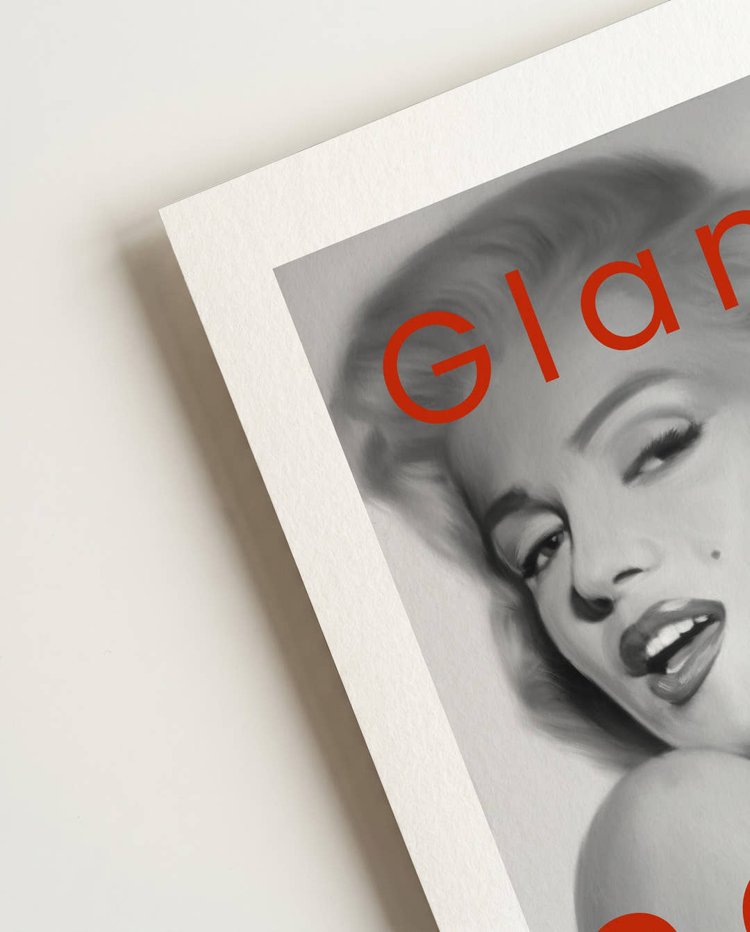 Glamour Never Dies | Vintage-inspiriertes Portrait-Poster