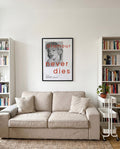Glamour Never Dies | Vintage-inspiriertes Portrait-Poster