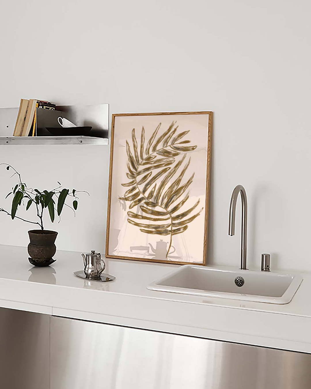 Golden Palm Leaf Poster – Golden Palm Leaf