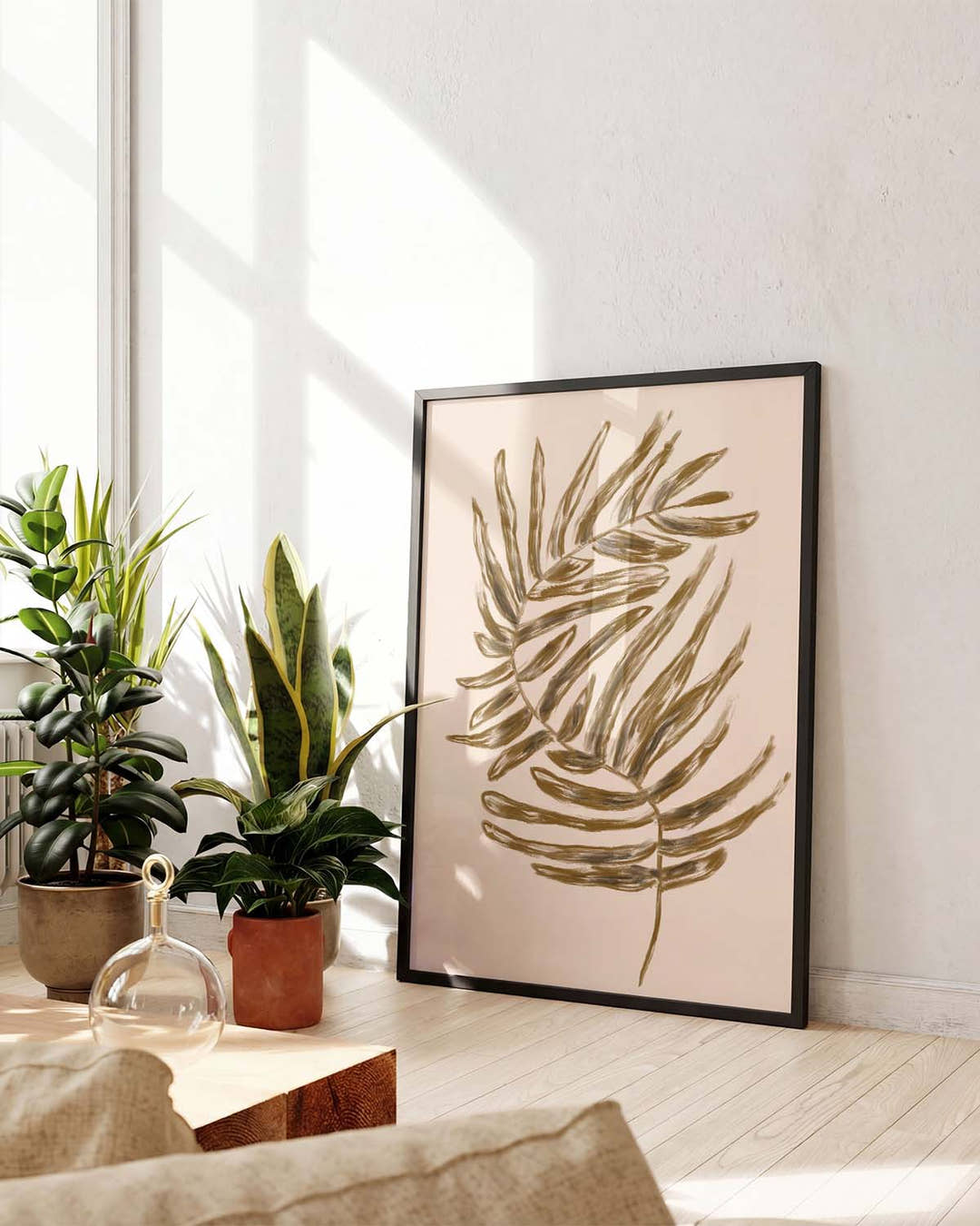 Golden Palm Leaf Poster – Golden Palm Leaf