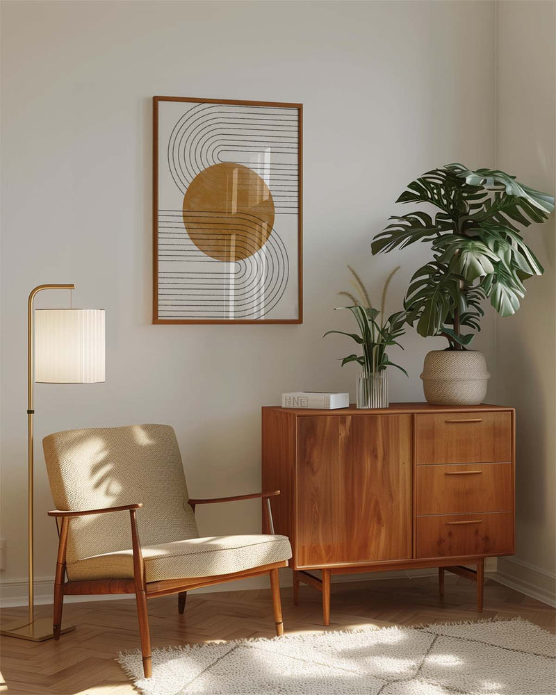 Golden Sun Abstract Poster – Golden Sun