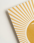 Minimalistisches Sonnen Poster – Golden Sunburst Minimal