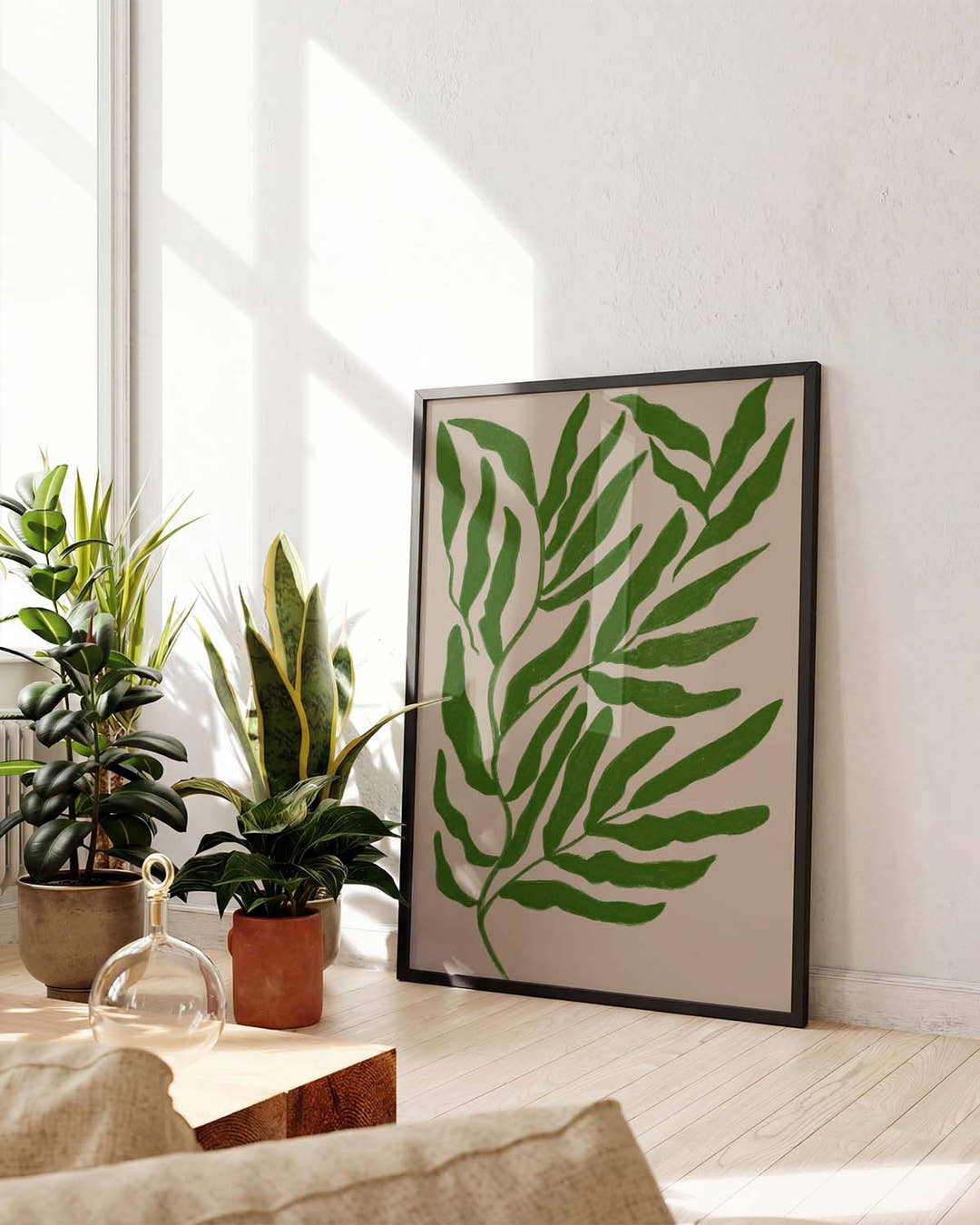 Grünes Botanisches Blatt Poster – Green Botanic Leaf