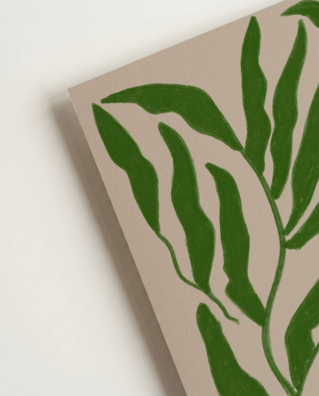 Grünes Botanisches Blatt Poster – Green Botanic Leaf