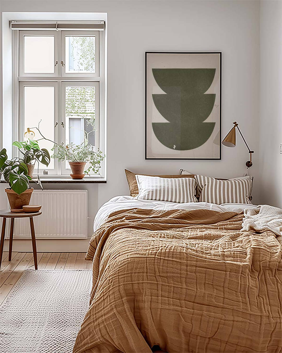 Grünes Geometrisches Stapel Poster – Green Geometric Stack