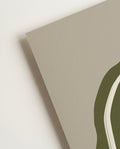 Grünes Gestreiftes Vasen Poster – Green Striped Vas