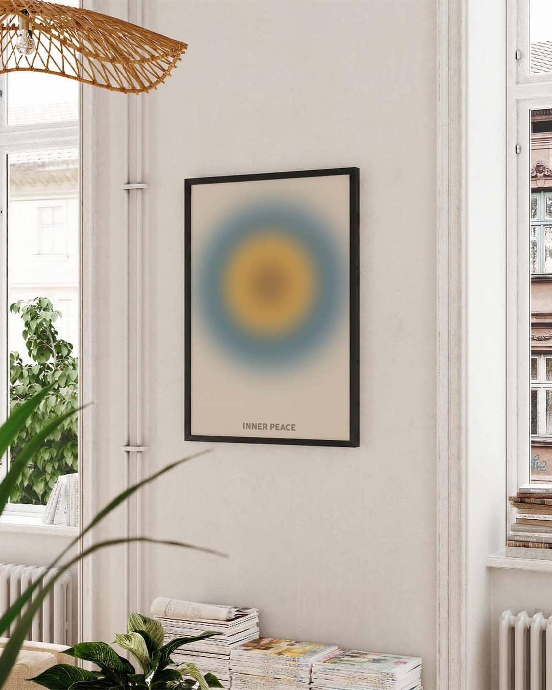 Abstraktes Sonnen Poster – Inner Peace Sun Glow