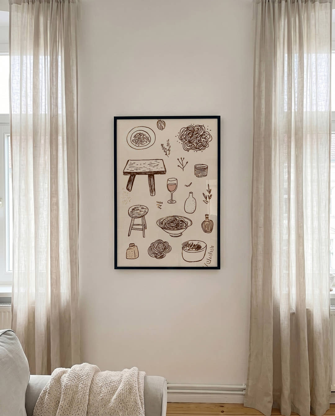 Kitchen Illustration Pattern Poster – Kitchen Illustration Pattern