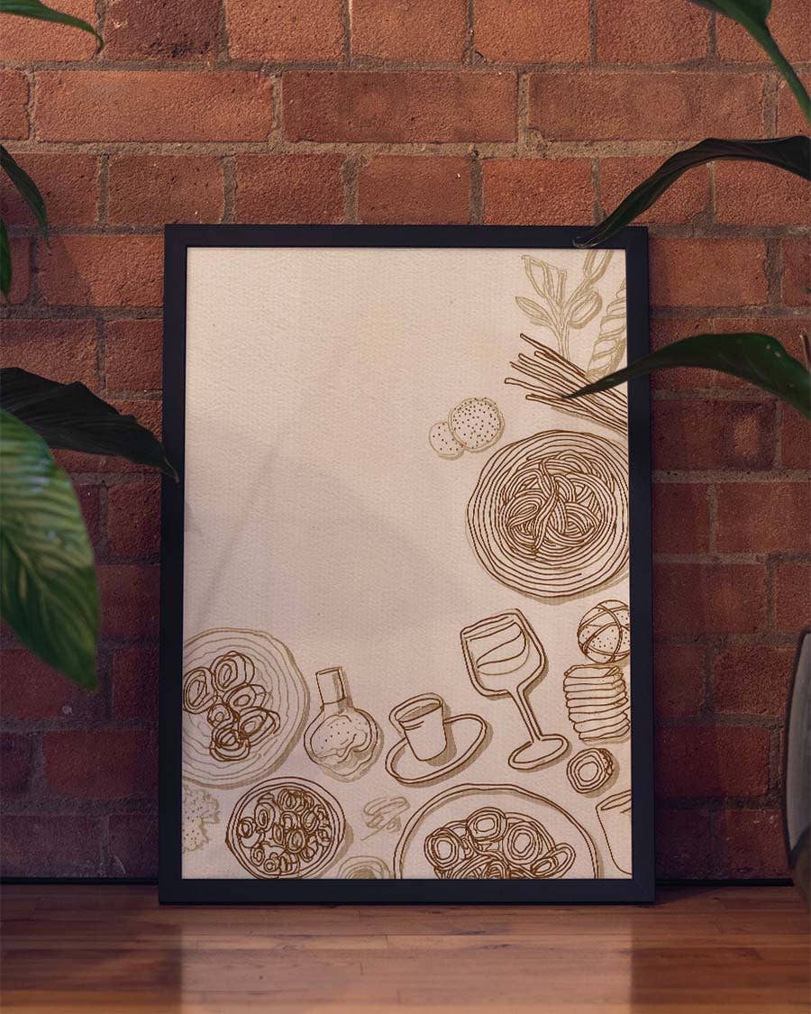 Kitchen Sketch Poster – Kitchen Sketch Composition