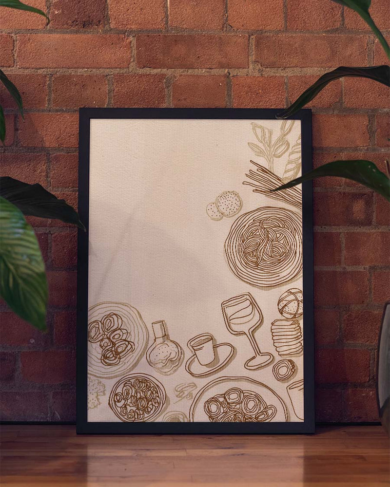 Kitchen Sketch Poster – Kitchen Sketch Composition
