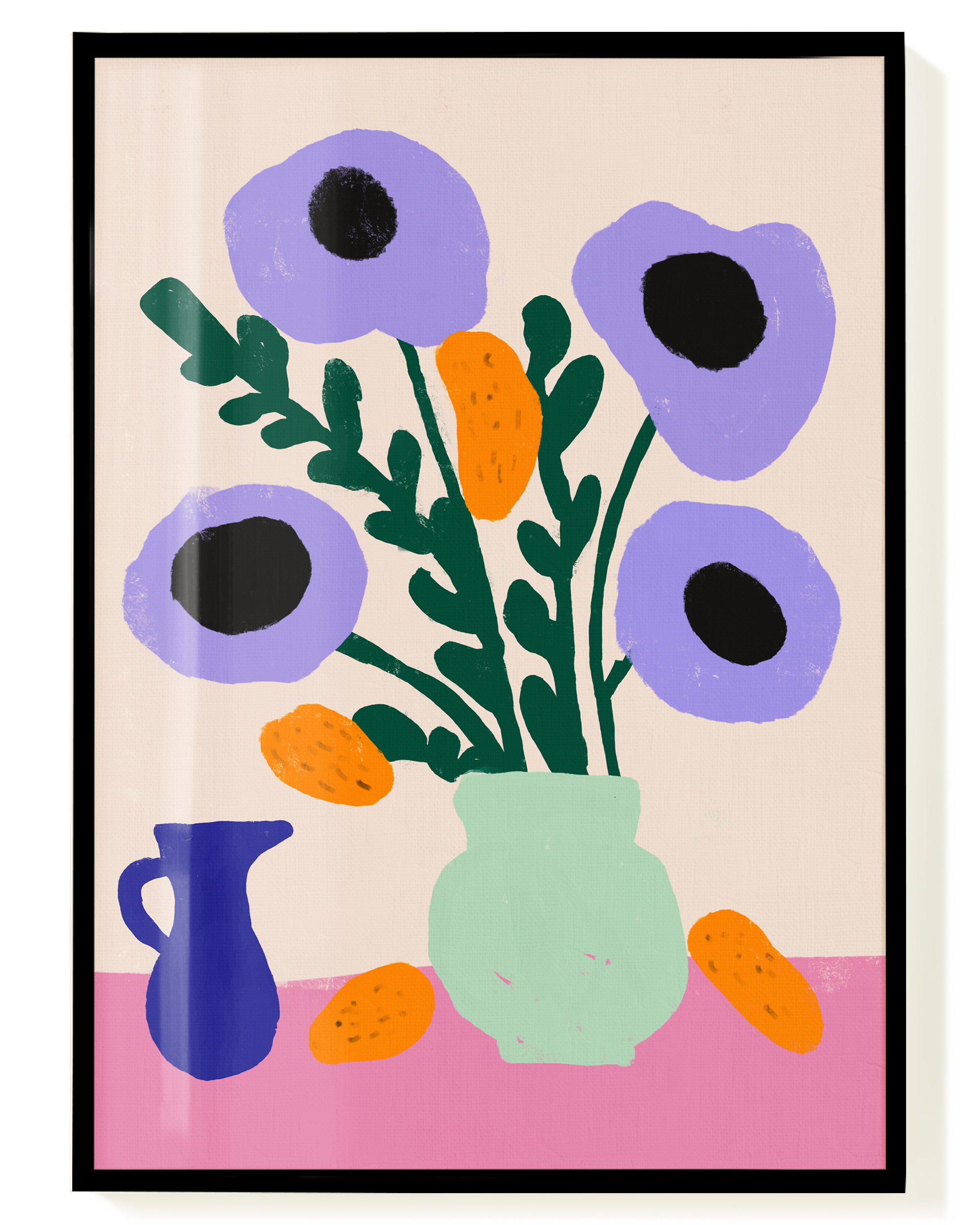 Lavender Bloom & Citrus | Stillleben-Poster – Wallera®