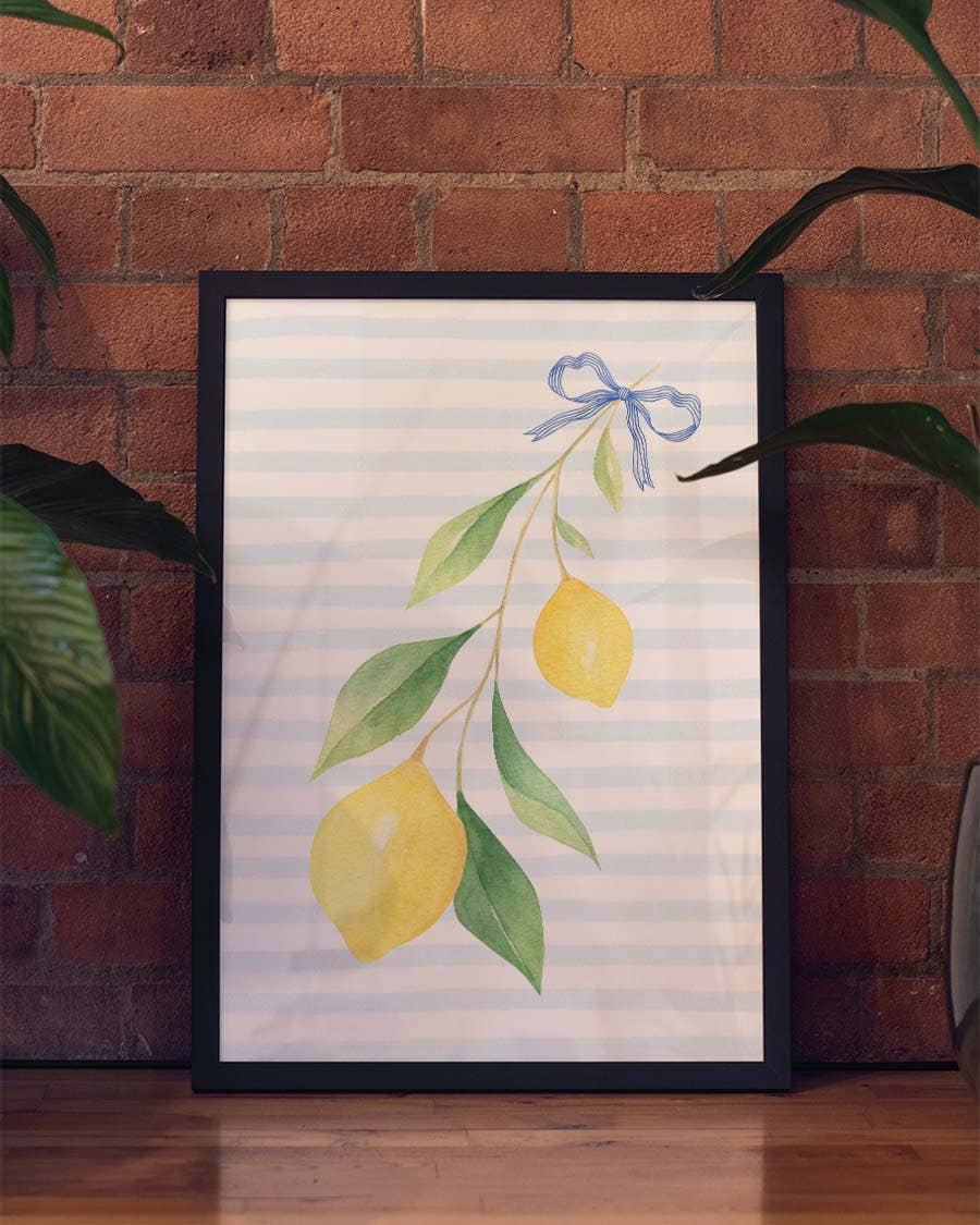 Lemon Branch Illustration Poster – Lemon Branch Illustration