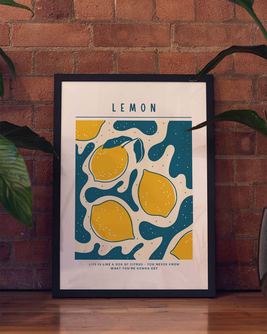 Lemon Pattern Poster – Lemon