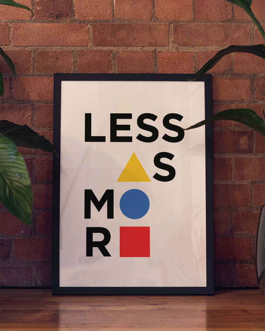 Less Is More Poster