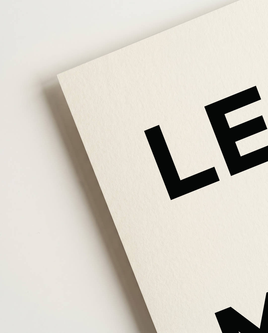 Less Is More Poster
