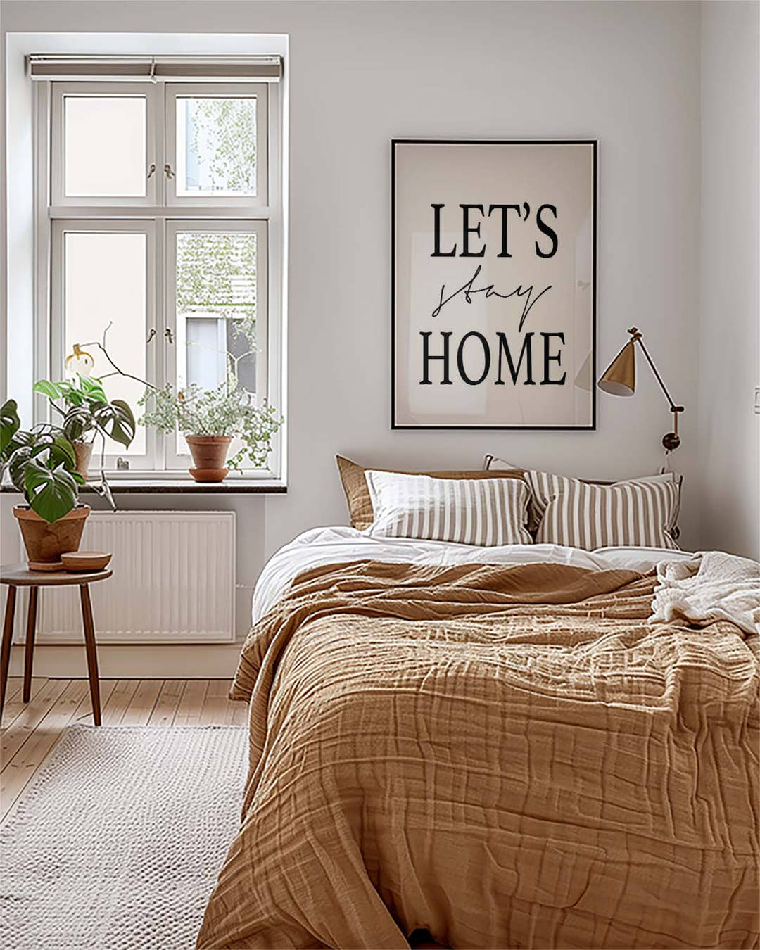 Let’s Stay Home Typografie Poster – Let’s Stay Home