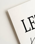 Let’s Stay Home Typografie Poster – Let’s Stay Home