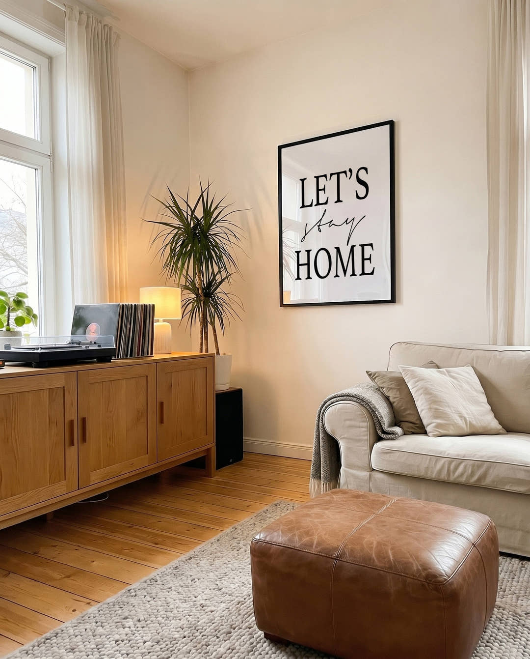Let’s Stay Home Typografie Poster – Let’s Stay Home