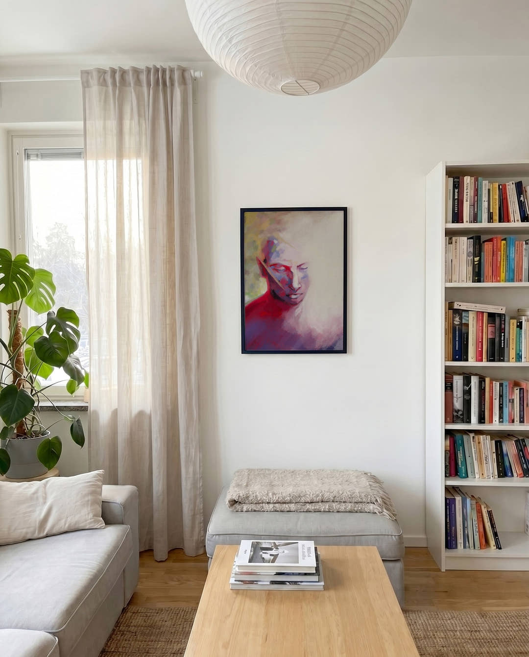 Licht und Schatten | Modernes Portrait-Poster