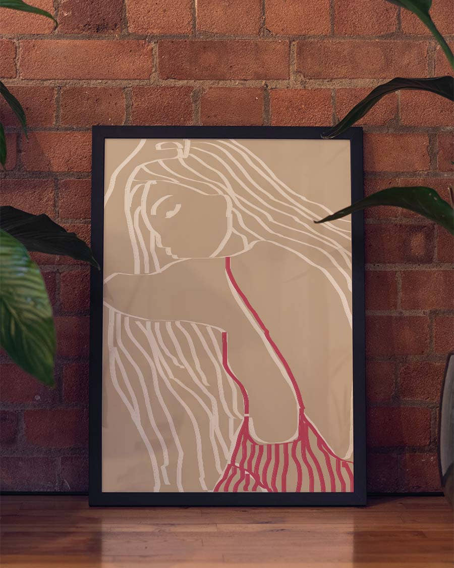 Line Art Woman Poster – Line Art Woman