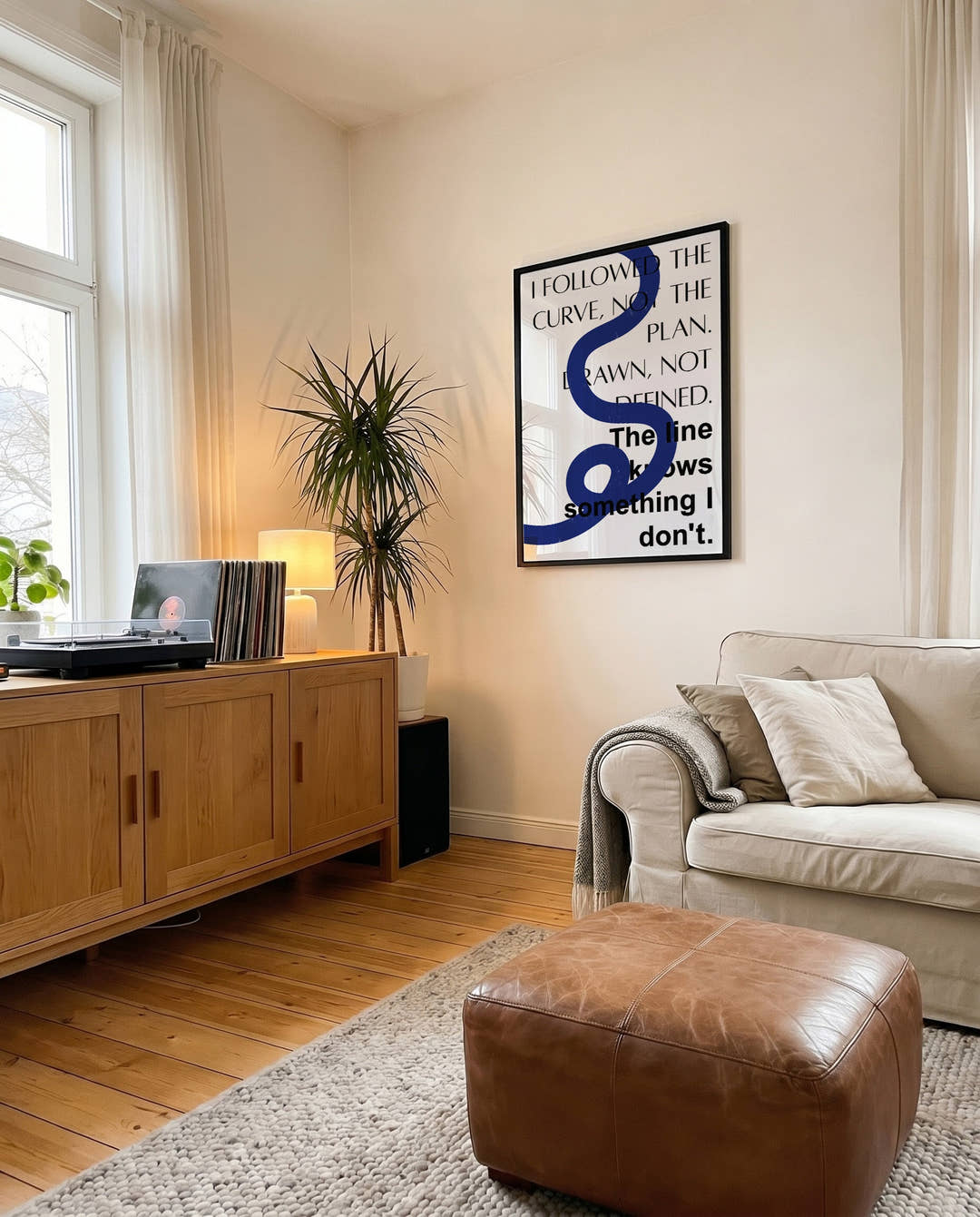 Line | Modernes Typografie-Poster