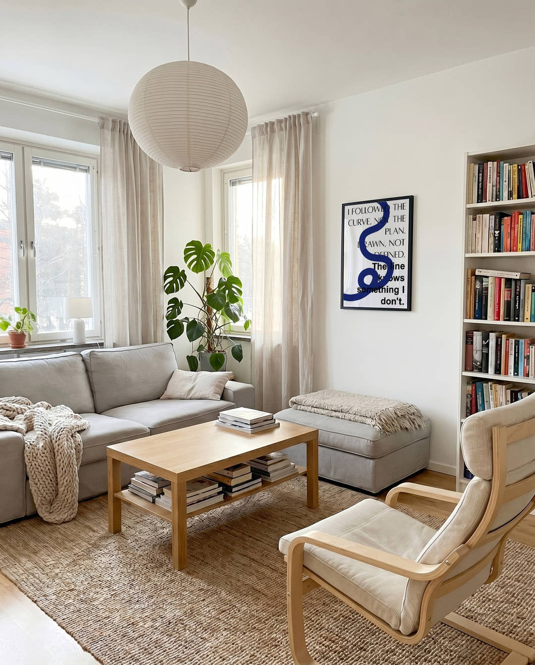 Line | Modernes Typografie-Poster