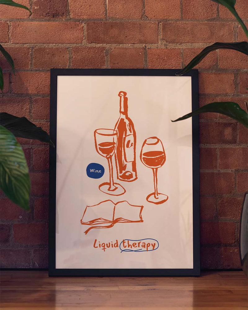 Liquid Therapy Wine Poster – Liquid Therapy Wine