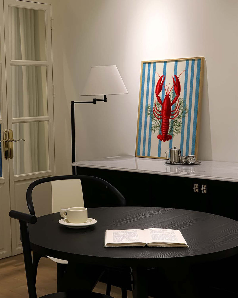 Lobster Striped Poster – Lobster Striped Background