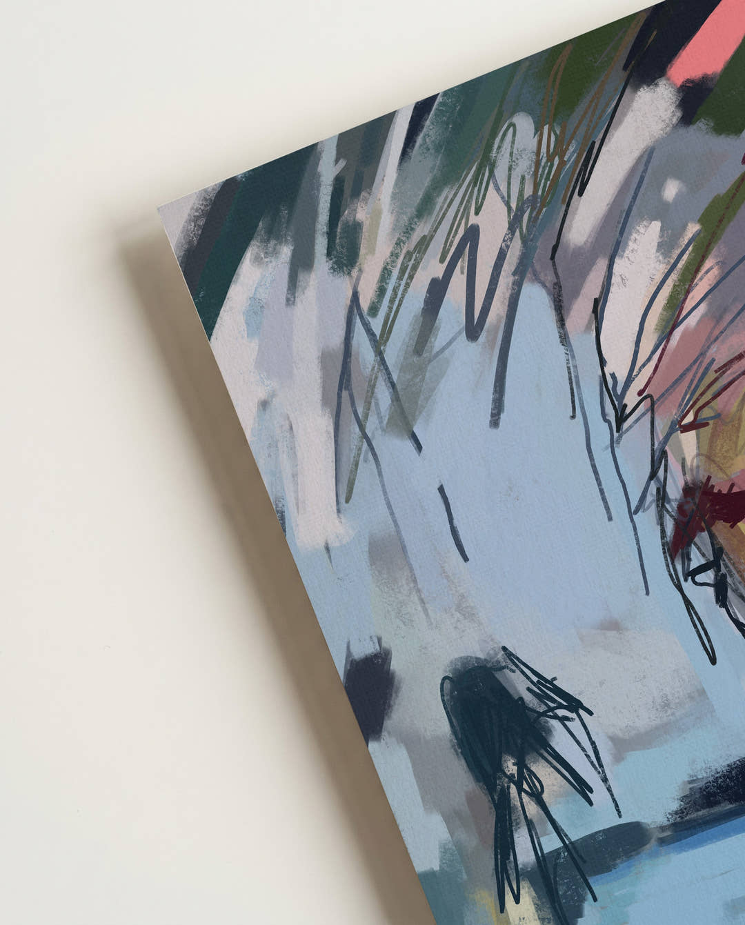 Low Tide, High Eyes | Expressionistisches Kunstposter