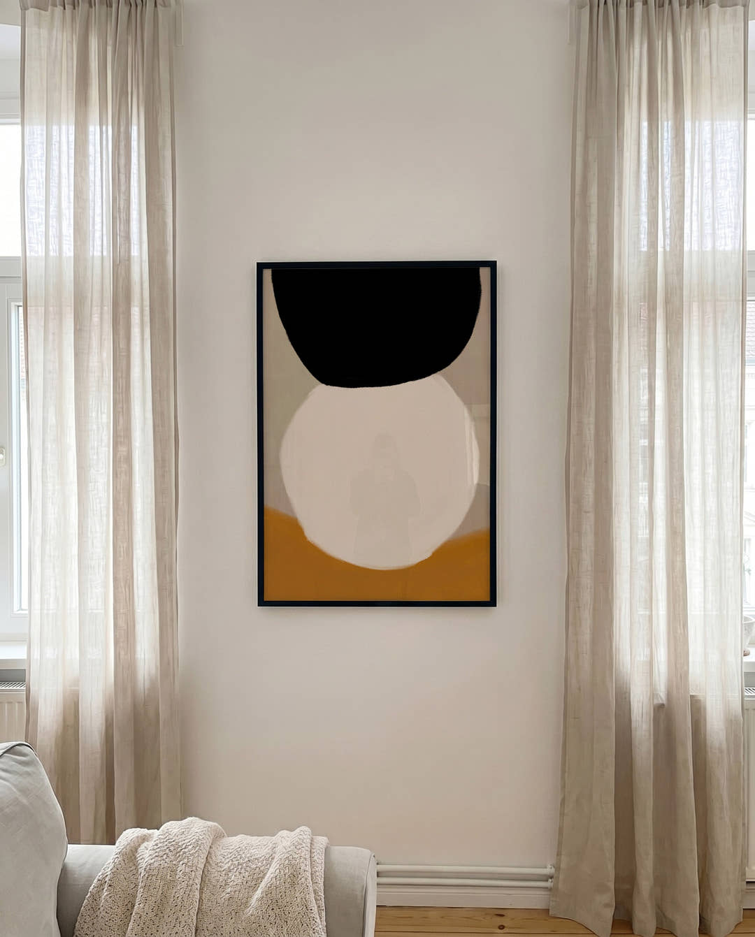 Månefall | Skandi Minimal Abstrakt Poster