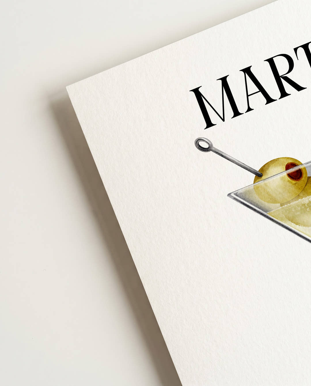 Martini Cocktail Illustration Poster – Martini
