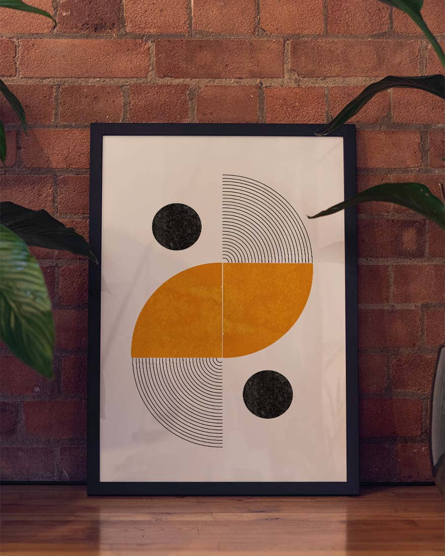Mid Century Geometric Poster – Midcentury Geometric