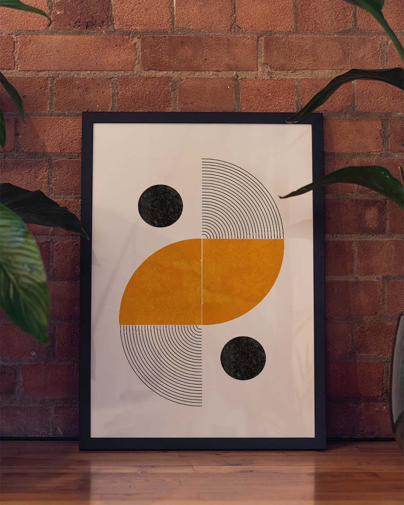 Mid Century Geometric Poster – Midcentury Geometric