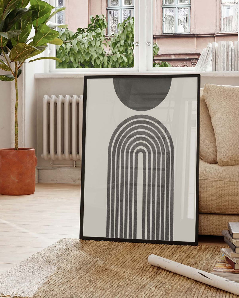 Minimal Bogen Linien Poster – Minimal Arch Lines