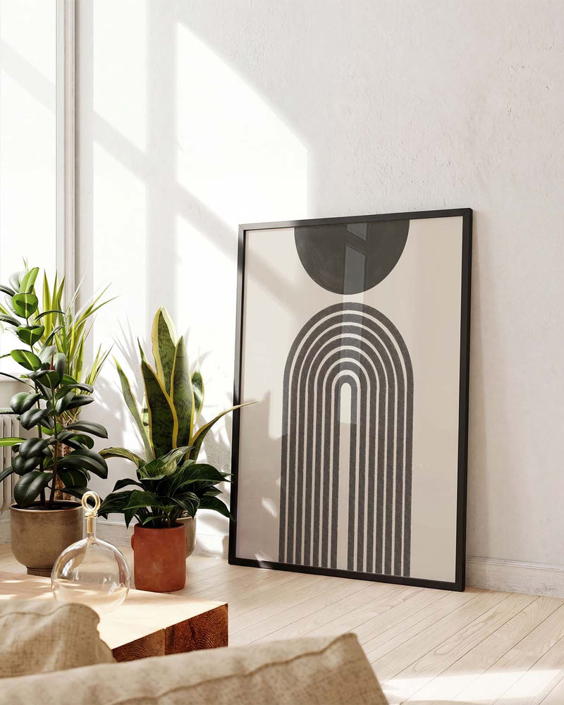 Minimal Bogen Linien Poster – Minimal Arch Lines