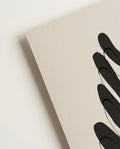 Minimalistisches Blatt Poster – Minimal Black Leaf