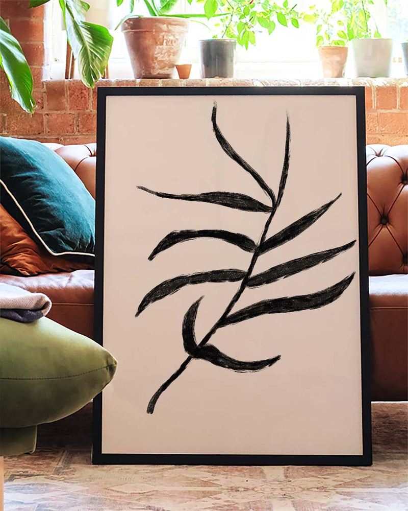 Minimal Botanischer Zweig Poster – Minimal Botanic Branch