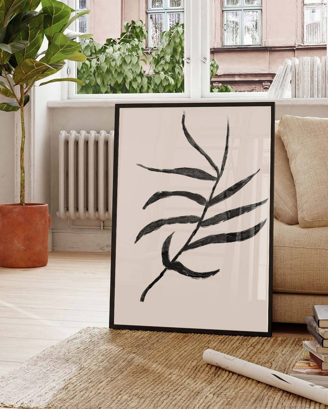 Minimal Botanischer Zweig Poster – Minimal Botanic Branch