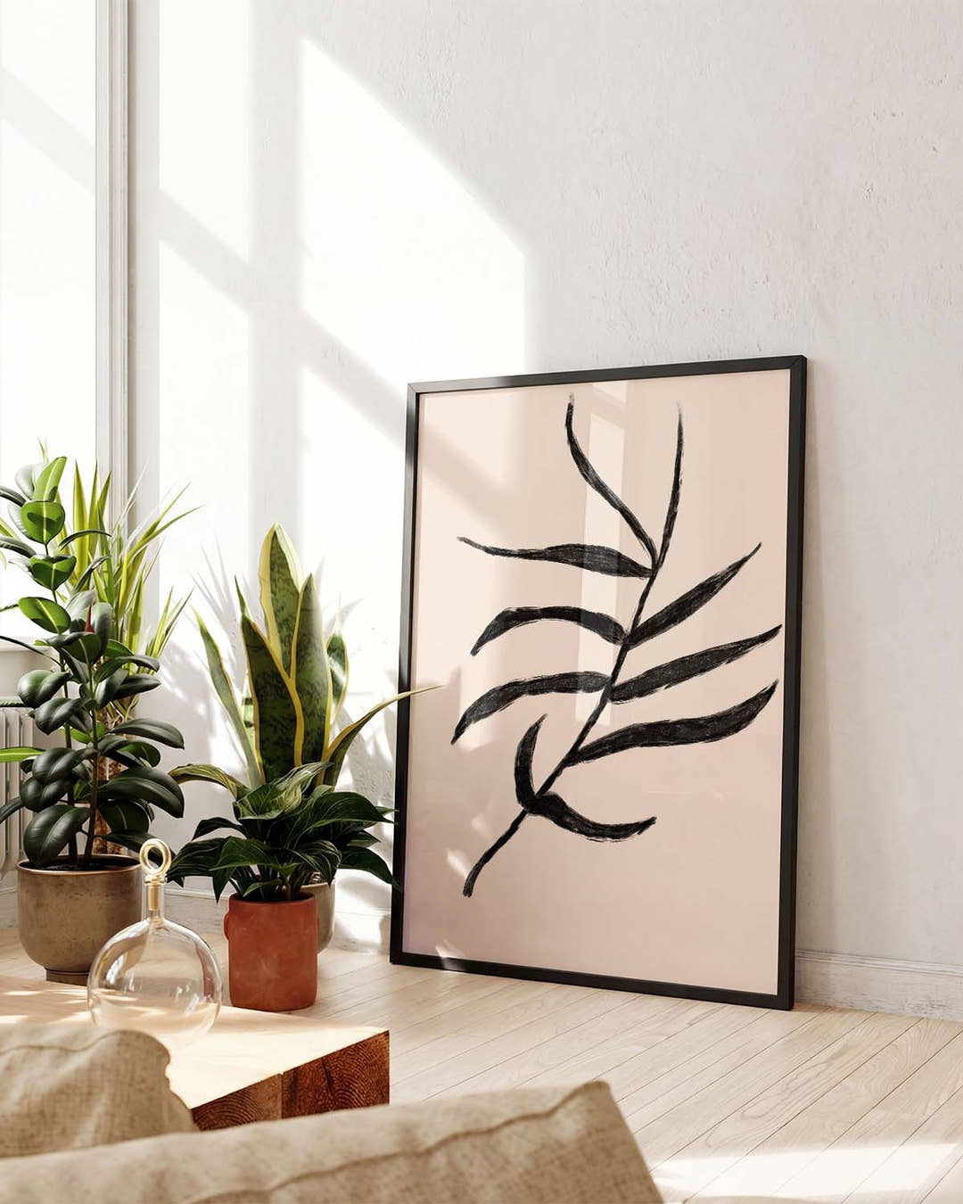 Minimal Botanischer Zweig Poster – Minimal Botanic Branch