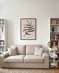 Minimal Botanischer Zweig Poster – Minimal Botanic Branch