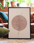 Botanisches Kreis Poster – Minimal Botanic Circle