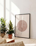 Botanisches Kreis Poster – Minimal Botanic Circle