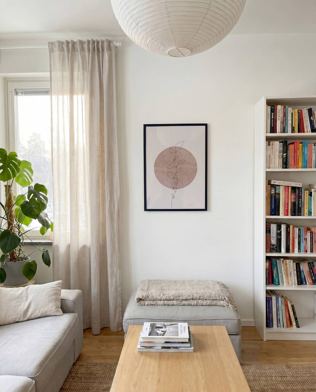 Botanisches Kreis Poster – Minimal Botanic Circle