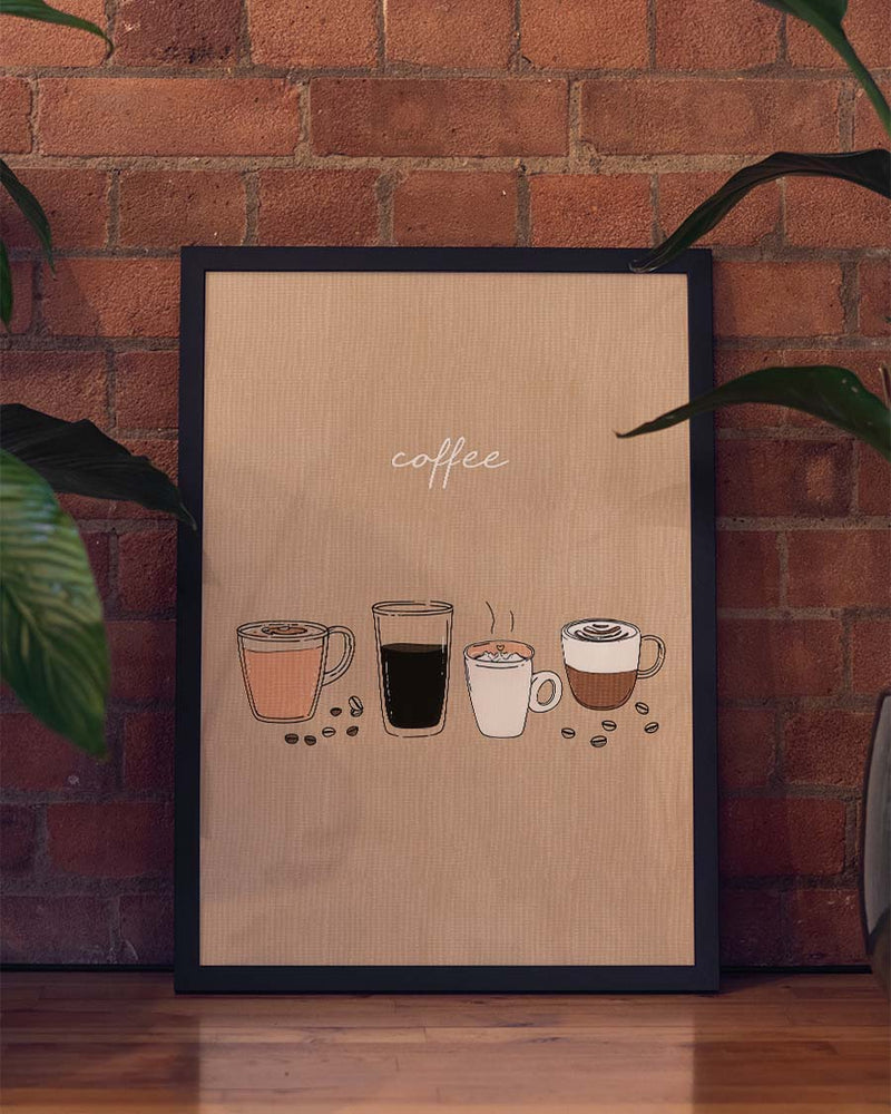 Minimal Coffee Set Poster – Minimal Coffee Set