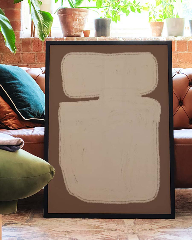 Minimal Creme Block Poster – Minimal Cream Block
