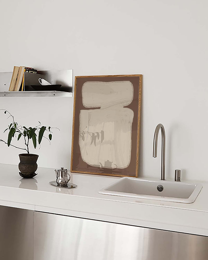 Minimal Creme Block Poster – Minimal Cream Block