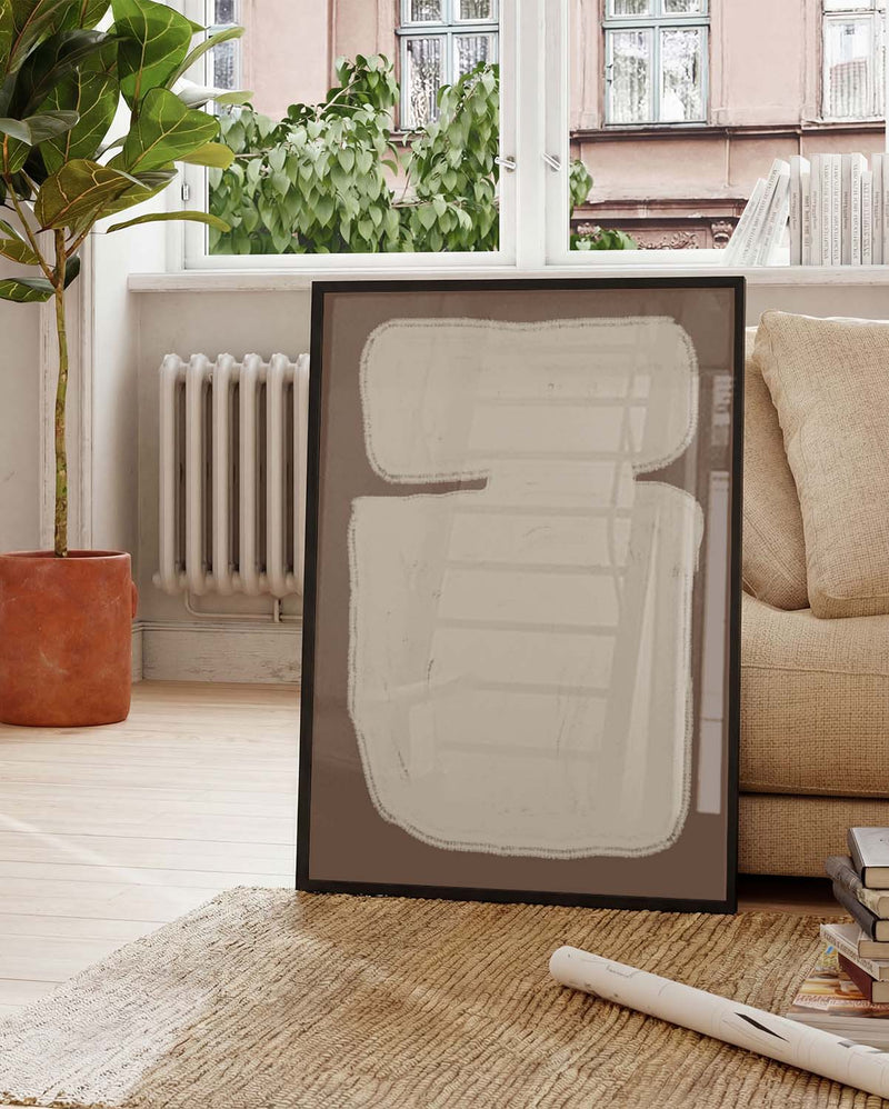 Minimal Creme Block Poster – Minimal Cream Block