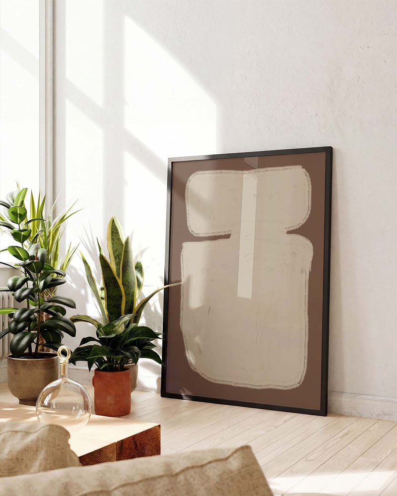 Minimal Creme Block Poster – Minimal Cream Block